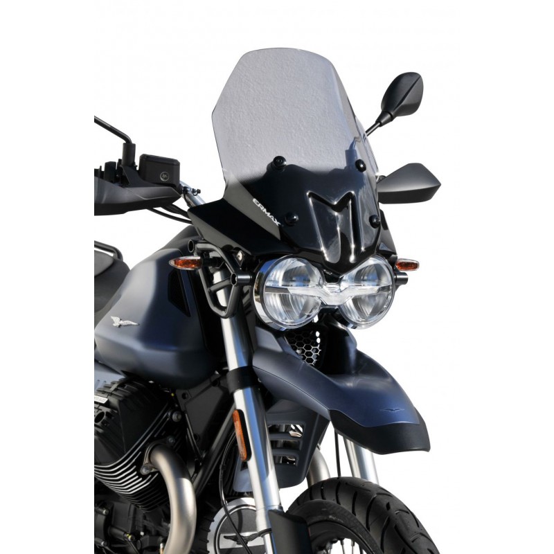 Windschild Ermax mit hohem Schutzfaktor für Guzzi v85 tt 2019 – 2023 grau