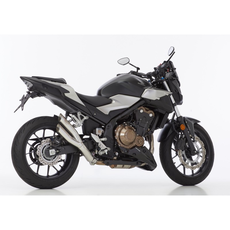 HURRIC Pro 2 silberner Auspuff für HONDA CBR 500 R 2019-2024